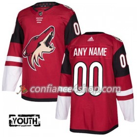 Adidas Maillot de Hockey Arizona Coyotes Personnaliser 2017-2018 Maroon Authentic - Enfant
